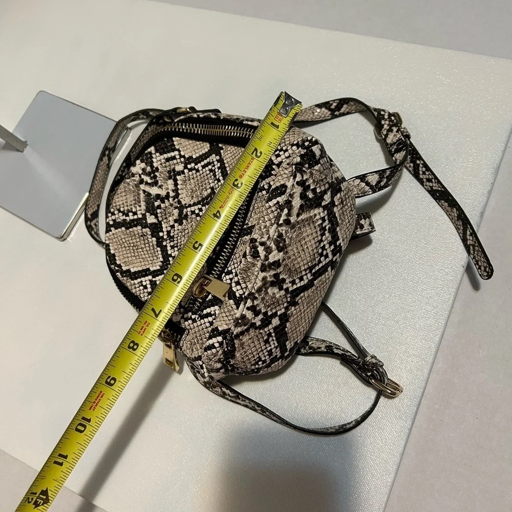 Snakeskin Pattern Mini Backpack